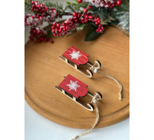 Міні санки (червоні)